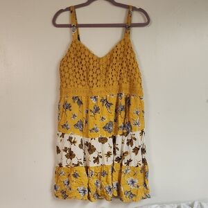 Cato Yellow Floral Dress